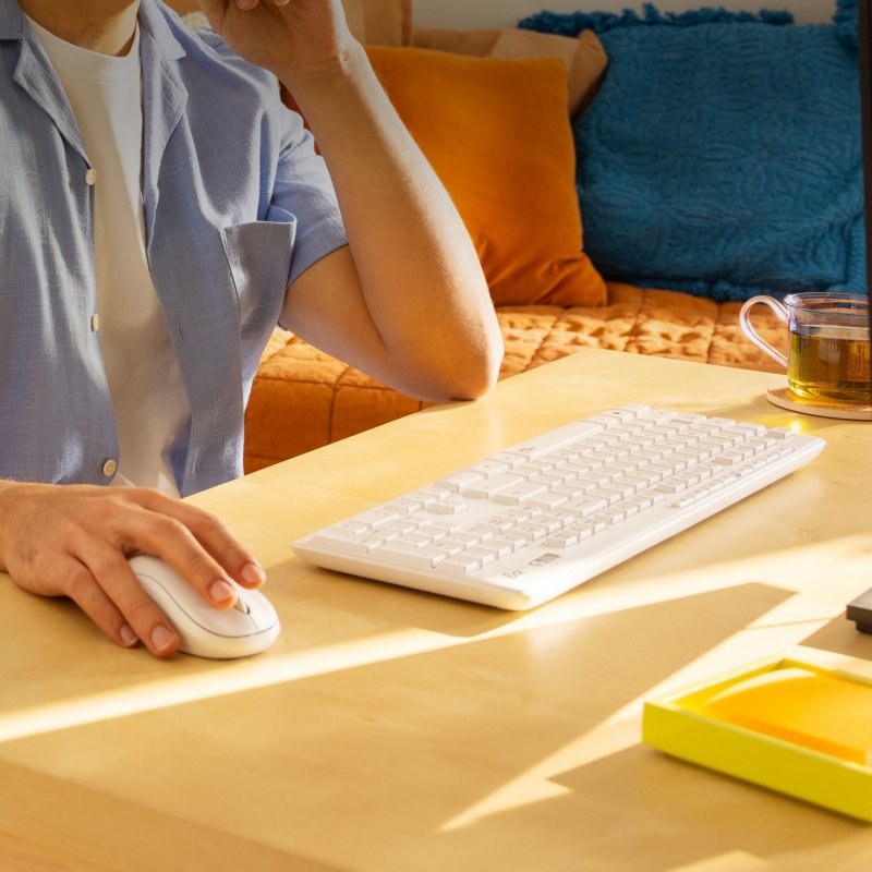 MK295 SILENT WIRELESS COMBO OFF WHITE - US INTL - INTNL      US