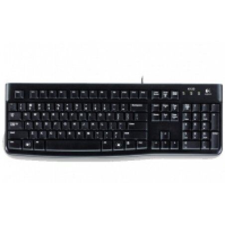 Logitech K120 Corded Keyboard clavier USB QWERTY Anglais Noir