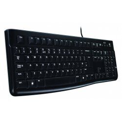 Logitech K120 Corded Keyboard clavier USB QWERTZ Suisse Noir