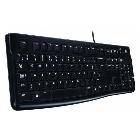 Logitech K120 Corded Keyboard clavier USB QWERTZ Suisse Noir