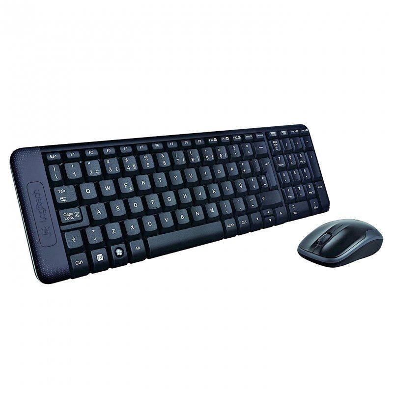 Logitech Wireless Combo MK220 clavier Souris incluse USB Espagnole Noir