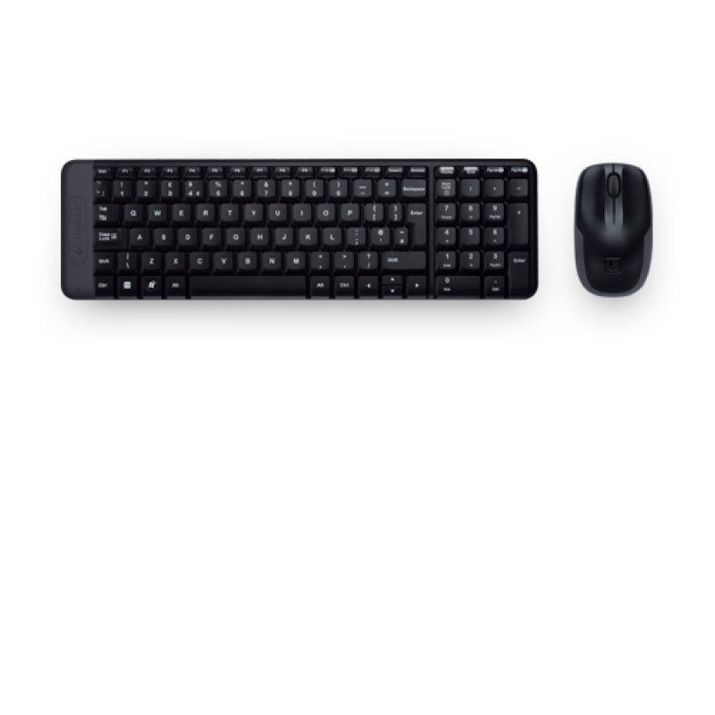 Logitech Wireless Combo MK220 clavier Souris incluse USB Espagnole Noir