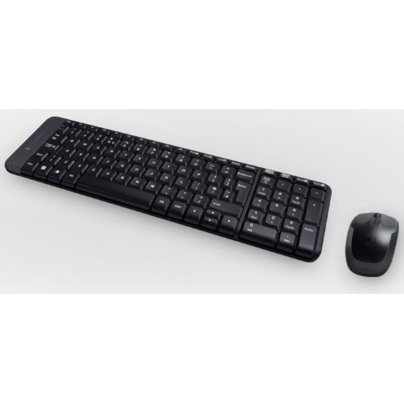 Logitech Wireless Combo MK220 clavier Souris incluse USB Espagnole Noir