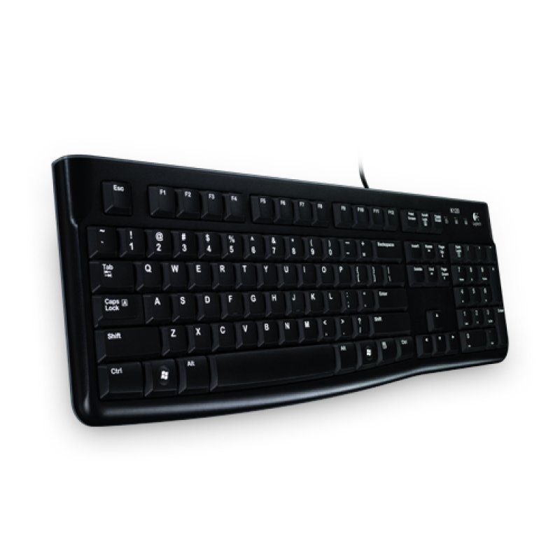 Logitech Keyboard K120 for Business clavier USB QWERTY Russe Noir