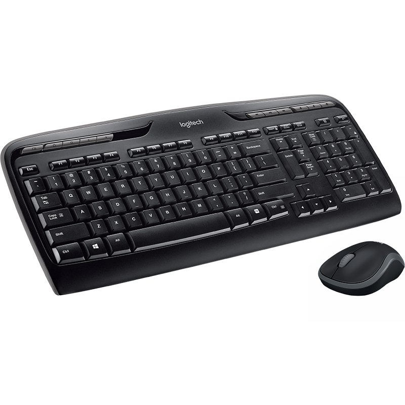 Logitech Wireless Combo MK330 clavier Souris incluse USB QWERTY Anglais Noir