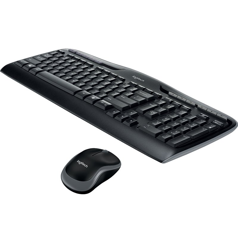 Logitech Wireless Combo MK330 clavier Souris incluse USB QWERTY Anglais Noir