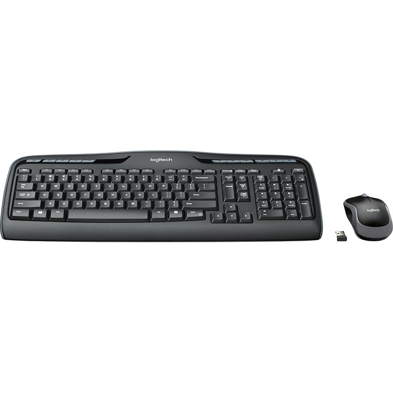 Logitech Wireless Combo MK330 clavier Souris incluse USB QWERTY Anglais Noir