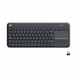 Logitech K400 Plus Tv clavier RF sans fil QWERTZ Suisse Noir