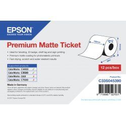 Epson Premium Matte Ticket - Roll: 102mm x 50m