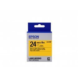 Epson Label Cartridge Pastel LK-6YBP Black/Yellow 24mm (9m)