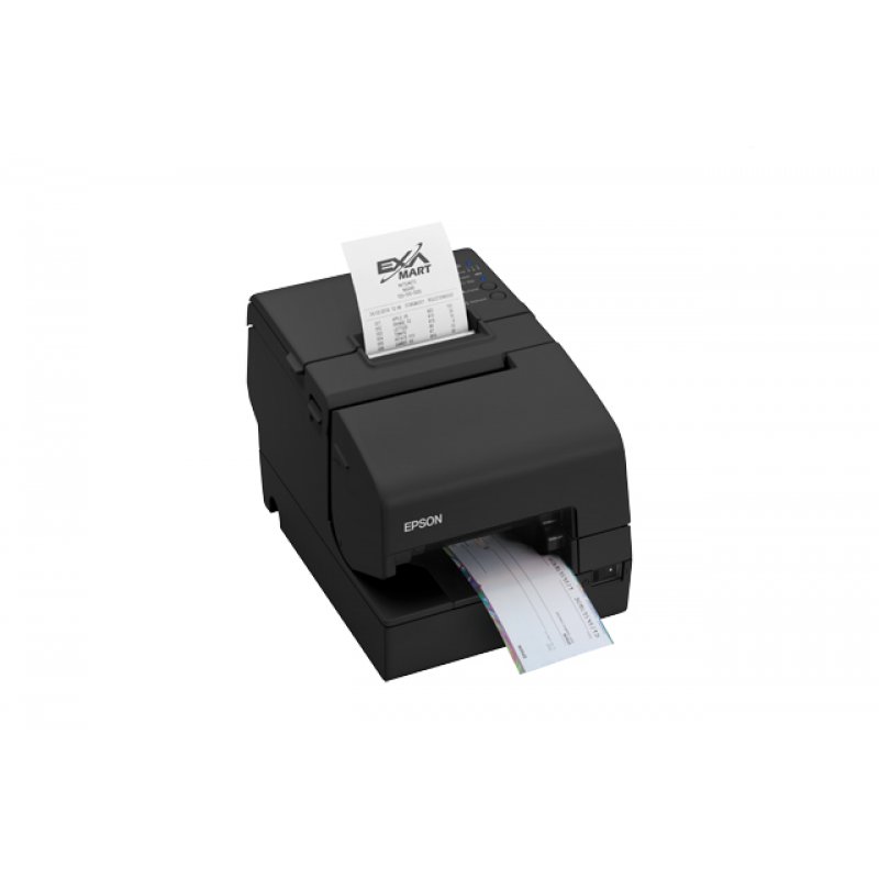Epson TM-H6000V-214P1: Serial, MICR, Black, PSU, EU