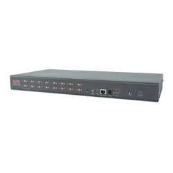 APC 16 Port Multi-Platform Analog KVM commutateur écran, clavier et souris Grille de montage Noir