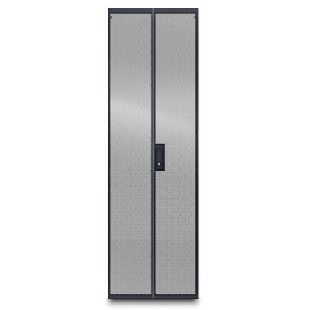 NETSHELTER VL 42U 600MM WIDE PERFORMATED SPLIT DOORS BLACK