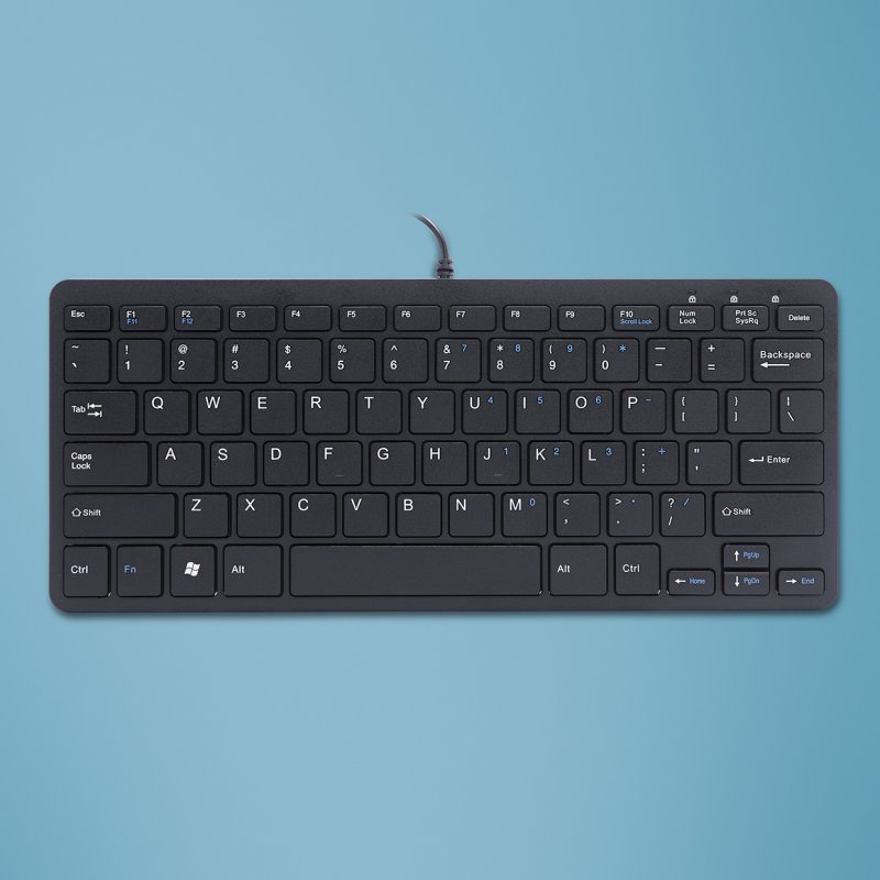 R-GO COMPACT KEYBOARD US LAYOUT QWERTY BLK WIRED       US