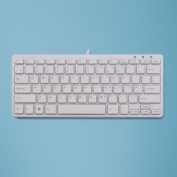 R-Go Tools Compact R-Go ergonomic keyboard, QWERTY (UK), wired, white