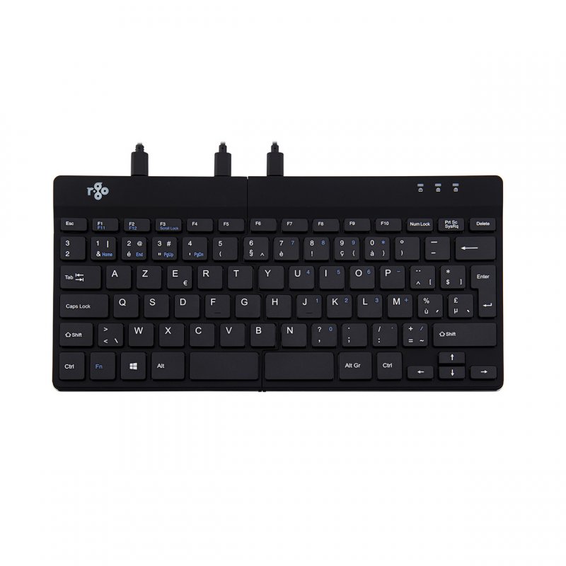 R-Go Tools Split R-Go Break ergonomic keyboard, AZERTY (BE), wired, black