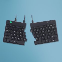 R-Go Tools Split R-Go Break Clavier Ergonomique, QWERTY (IT), noir, filaire