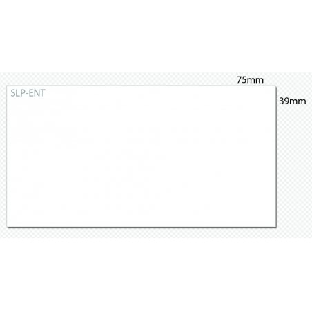 SLP-ENT WHITE TAG 39X75MM 300 LAB/ROLL