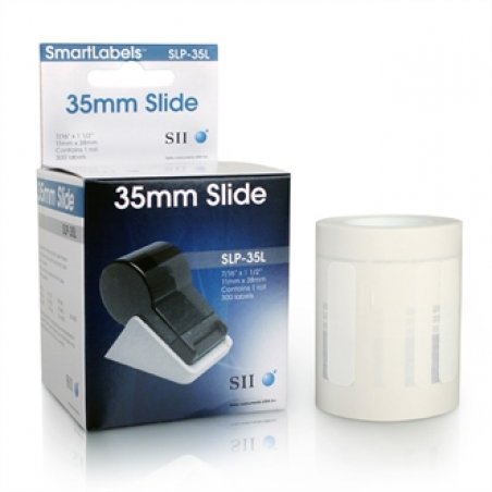 SLP-35L WHITE LABEL 11X38MM 300 LAB/ROLL 1 ROLL/BOX