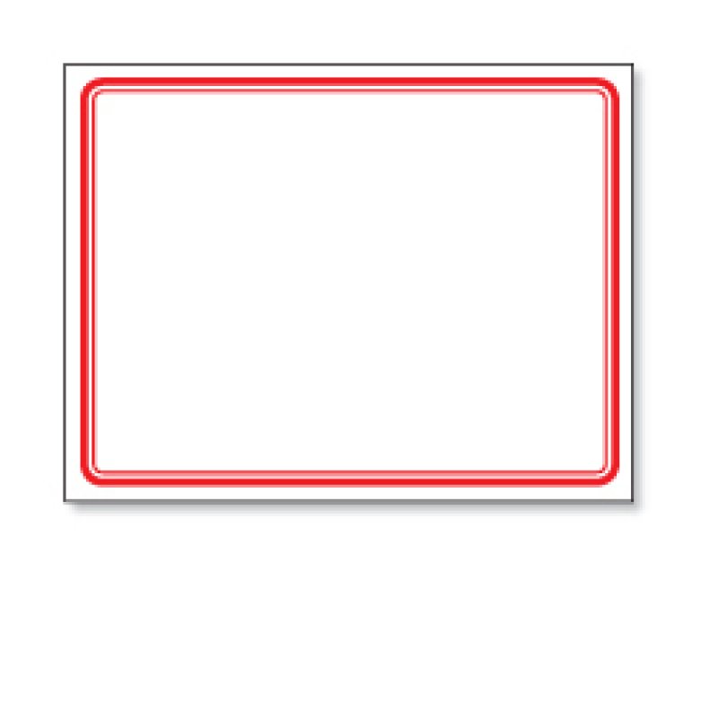 SLP-NR RED FRAME LABEL 54X70MM 161 LAB/ROLL 1 ROLL/BOX