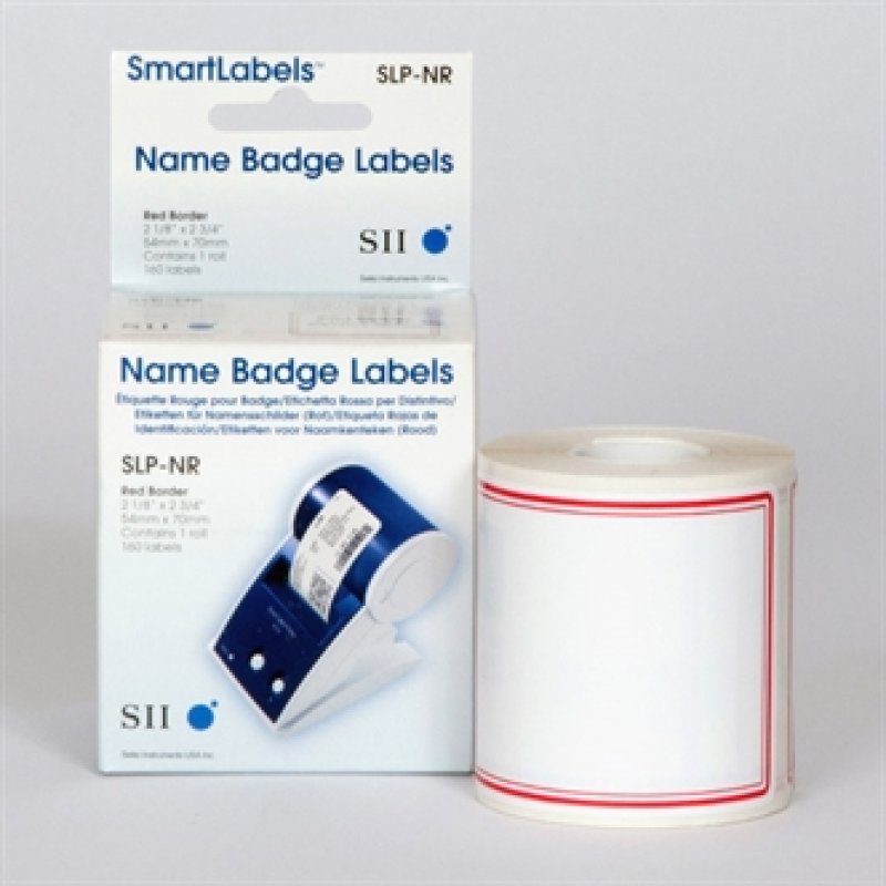 SLP-NR RED FRAME LABEL 54X70MM 161 LAB/ROLL 1 ROLL/BOX