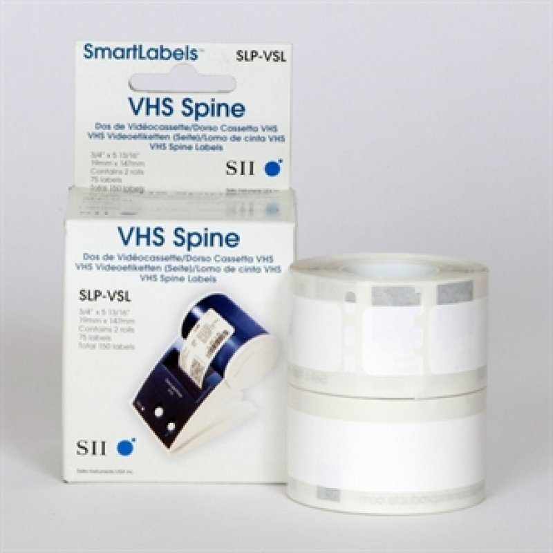 SLP-VSL WHITE LABEL 19X147MM 75 LAB/ROLL