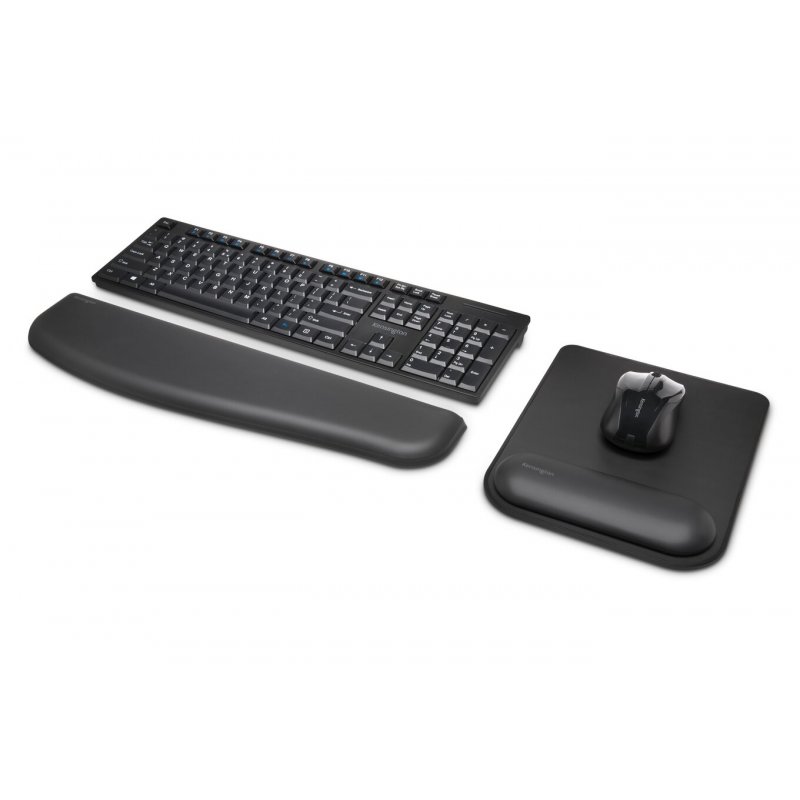 ERGOSOFT MOUSEPAD W. WRIST REST FOR STANDARD MOUSE BLACK