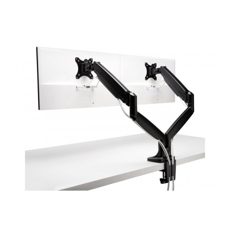SMARTFIT ONE-TOUCH ARM FOR DUAL MONITORS - BLACK