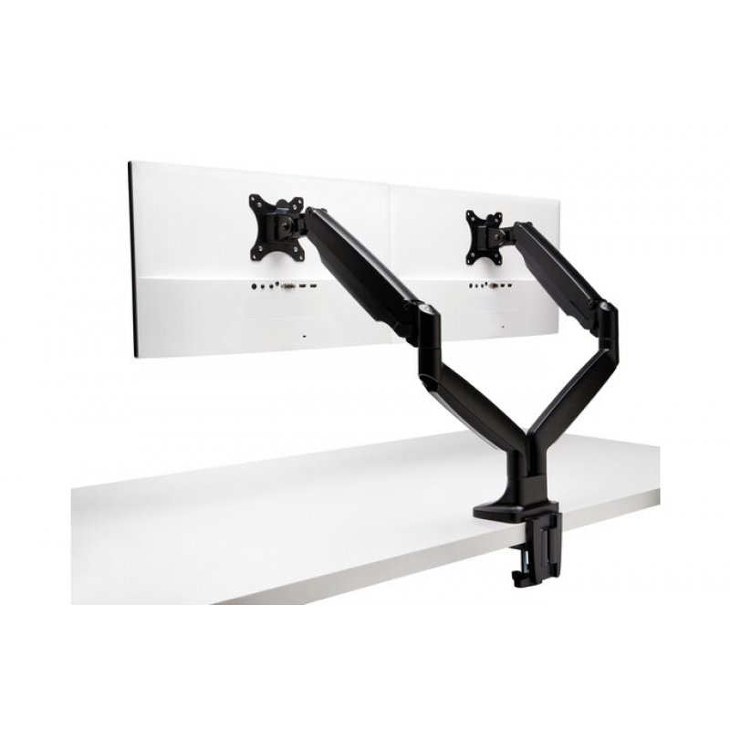 SMARTFIT ONE-TOUCH ARM FOR DUAL MONITORS - BLACK