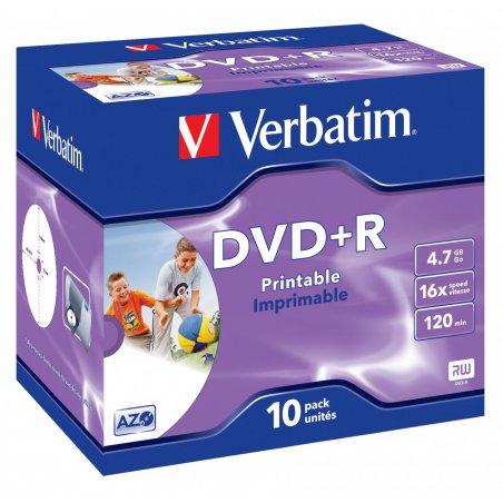 DVD+R/4.7GB 16x AdvAZO JC 10pk Photo Prt