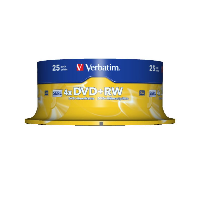 Verbatim compatible - DVD+RW x 25 - 4.7 GB - Speichermedium