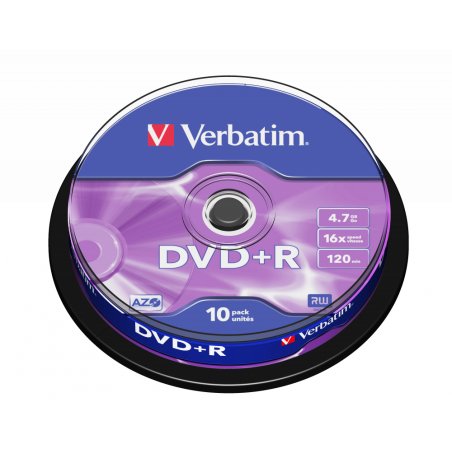 Verbatim DVD+R Matt Silver 4.7 GB 10 pc(s)