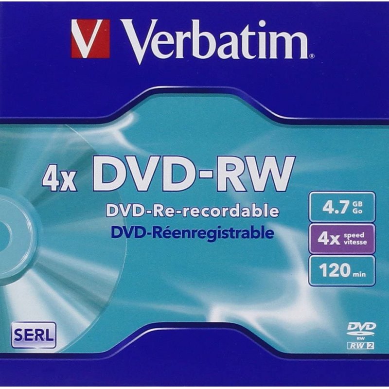 Verbatim compatible DataLifePlus - DVD-RW x 5 - 4.7 GB - Speichermedium