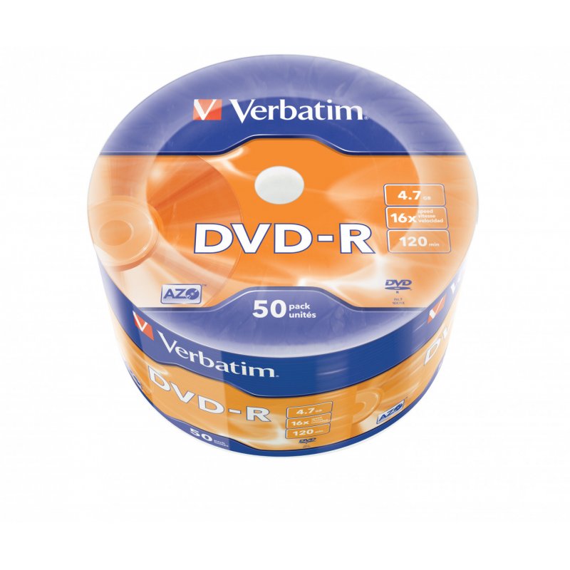 DVD-R AZO 4.7GB 16X MATT SILVER SURFACE