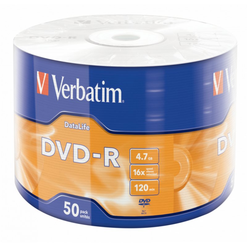 Verbatim 43791 blank DVD 4.7 GB DVD-R 50 pc(s)