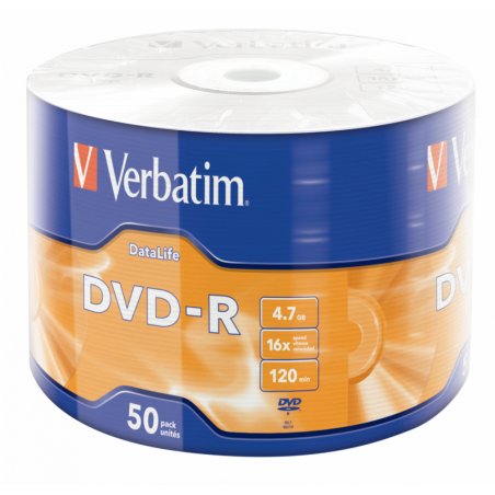DVD-R DATA LIFE 4.7GB 16X MATT SIVER SUR