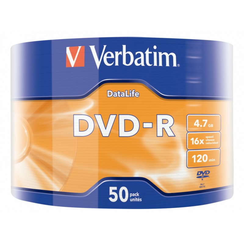 Verbatim 43791 blank DVD 4.7 GB DVD-R 50 pc(s)