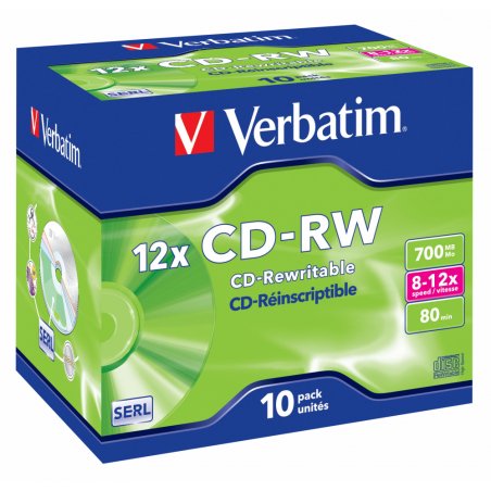 CD-RW 700 Mo 12x (boite de 10)