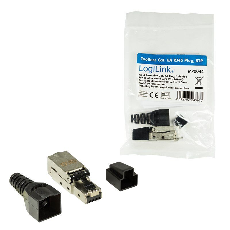 LogiLink MP0044 connecteur de fils RJ-45 Acier inoxydable