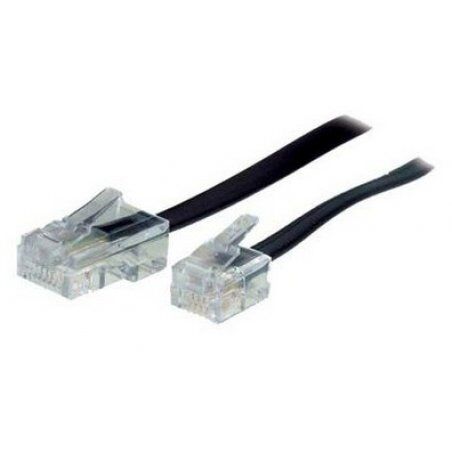 S-Conn 3m RJ11 - RJ45 Black, Transparent