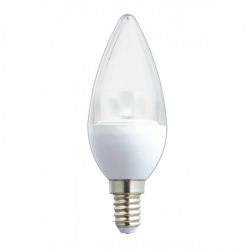 Ampoule bougie LED réglable HQ compatible E14 5,5W 350lm (Température Couleur 2700 K)
