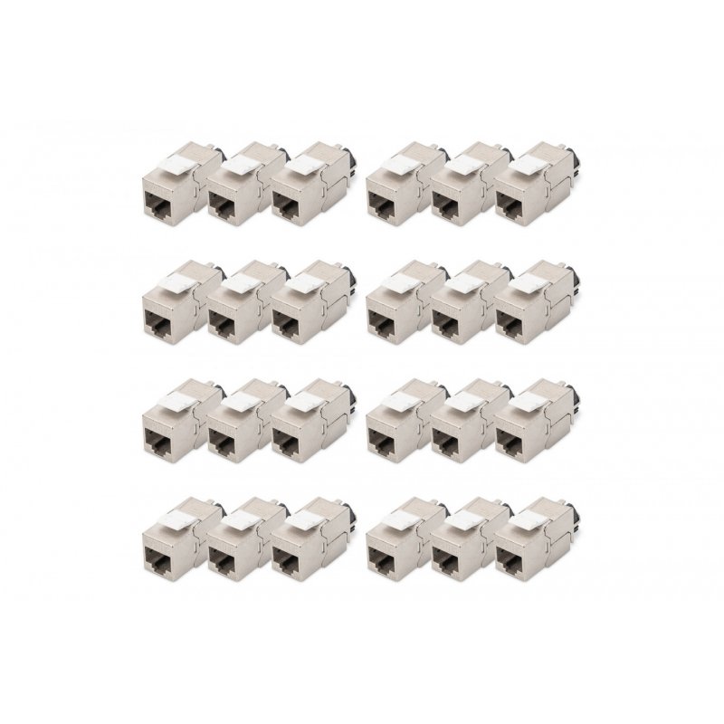 DIGITUS module Keystone cat.6A, blindé, gris