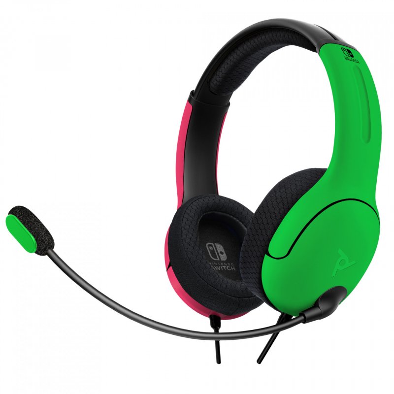 Official Nintendo Wired Headset LVL40 Switch Pink & Green