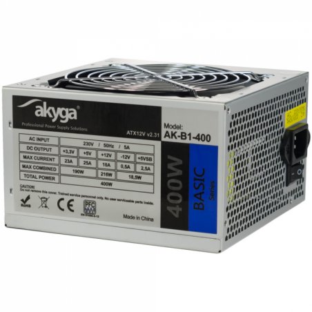 Alimentation ATX Akyga compatible Basic AK-B1 400W