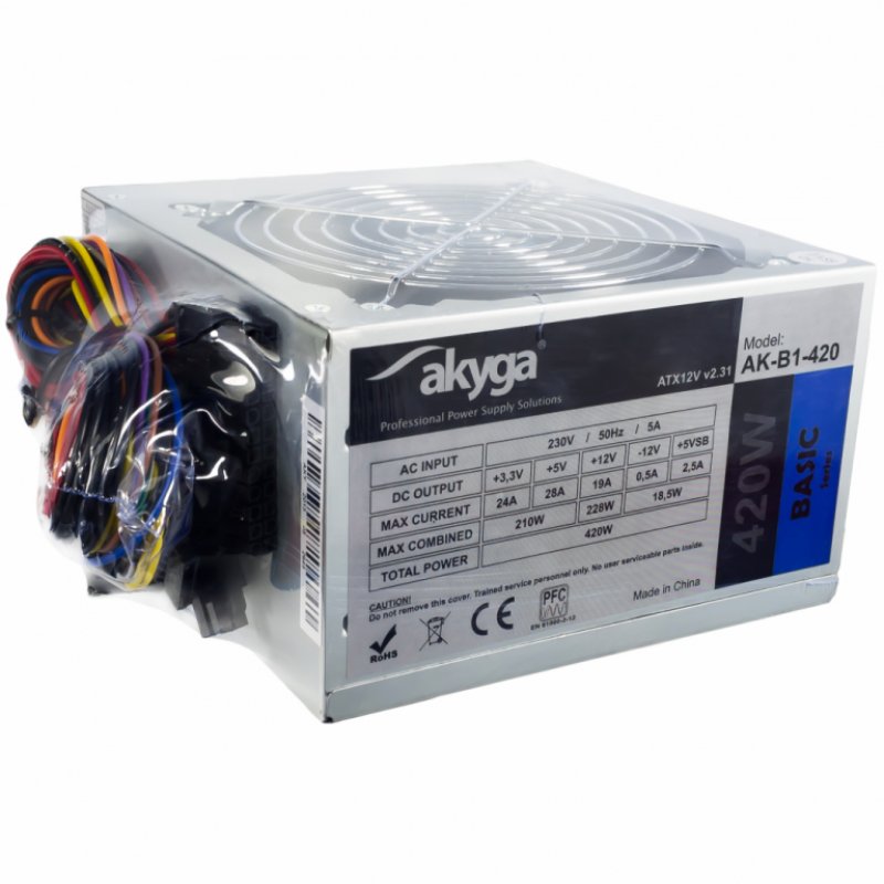 Alimentation ATX Akyga compatible Basic AK-B1 420W