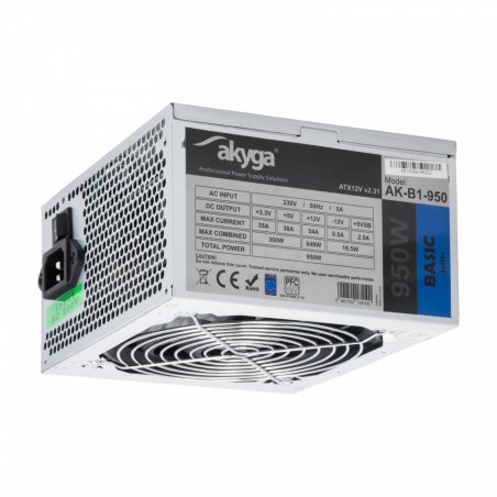 Akyga AK-B1-950 power supply unit 950 W 20+4 pin ATX ATX Grey