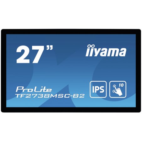 iiyama ProLite TF2738MSC-B2 computer monitor 68.6 cm (27") 1920 x 1080 pixels Full HD LED Touchscreen Multi-user Black