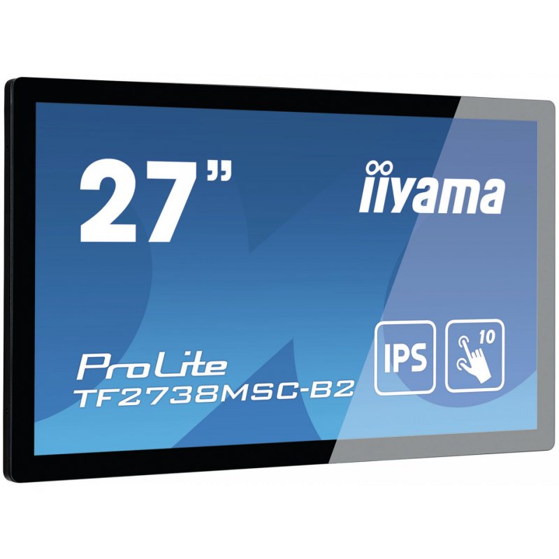 iiyama ProLite TF2738MSC-B2 écran plat de PC 68,6 cm (27") 1920 x 1080 pixels Full HD LED Écran tactile Multi-utilisat