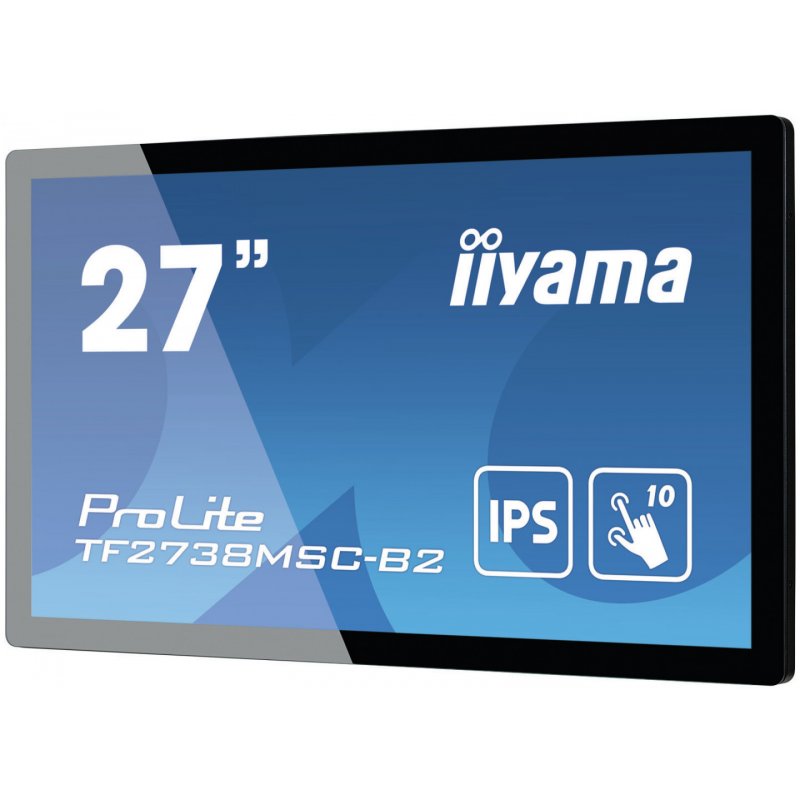 iiyama ProLite TF2738MSC-B2 computer monitor 68.6 cm (27") 1920 x 1080 pixels Full HD LED Touchscreen Multi-user Black