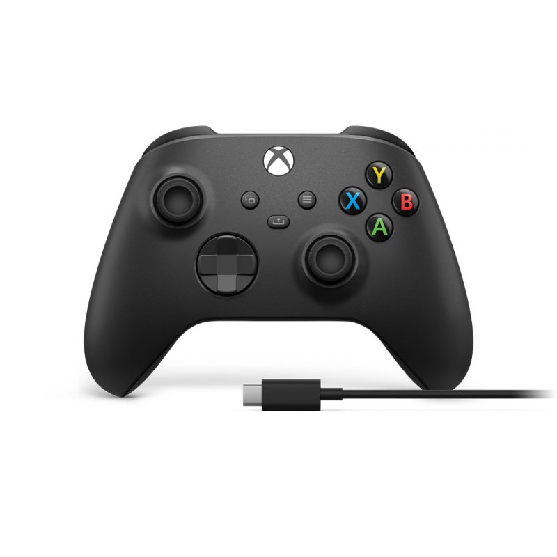 Microsoft Xbox Wireless Controller + USB-C Cable Noir Manette de jeu Analogique/Numérique PC, Xbox One, Xbox One S, Xbo